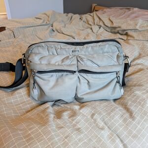 Roots Gray Crossbody Bag